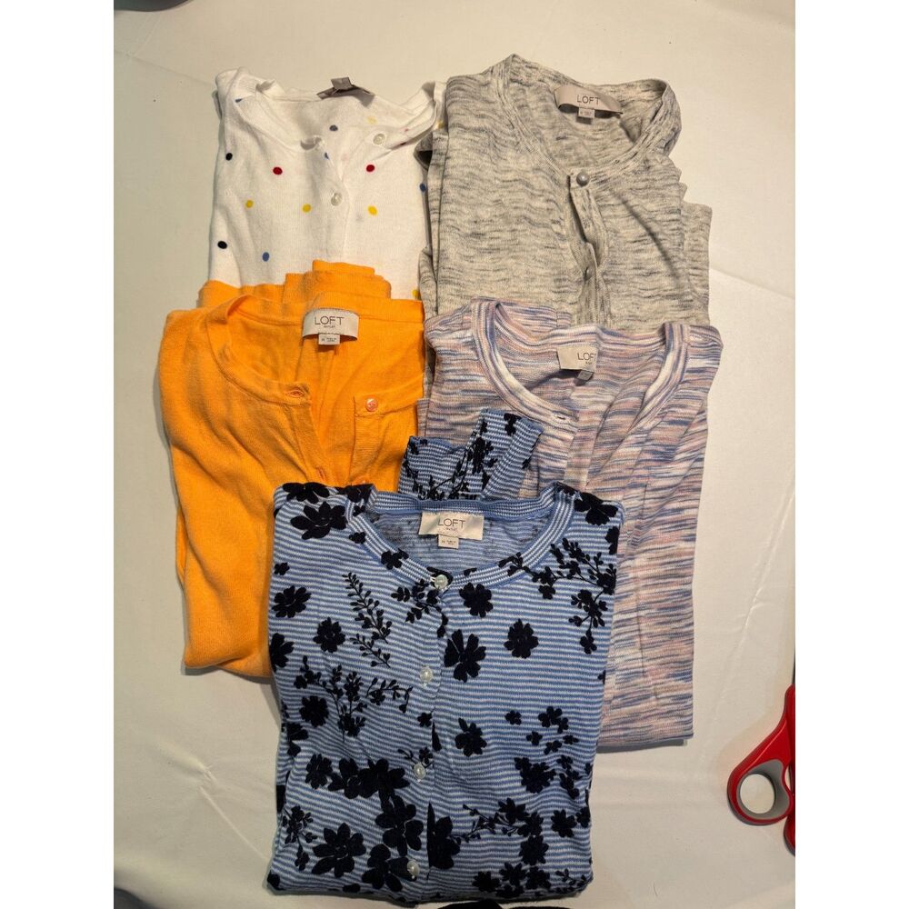 • LOFT Outlet Button Front Cardigan Sweaters - Size Medium Lot of 5